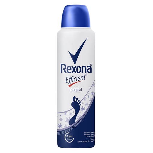 [7791293033471] Desodorante Rexona Efficient Original Pies 153 Ml 