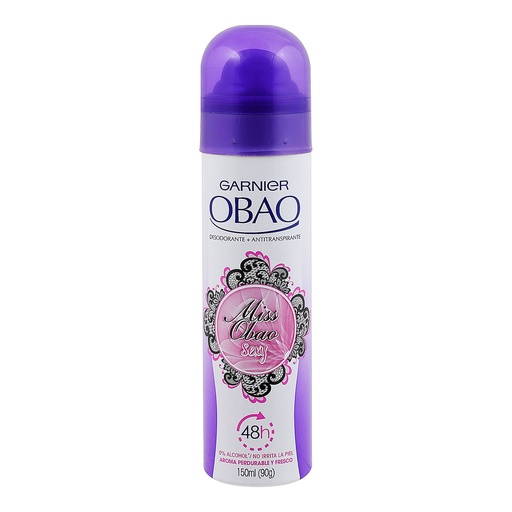 [7509552839029] Desodorante Garnier Obao Miss Sexy Aerosol 150 Ml 