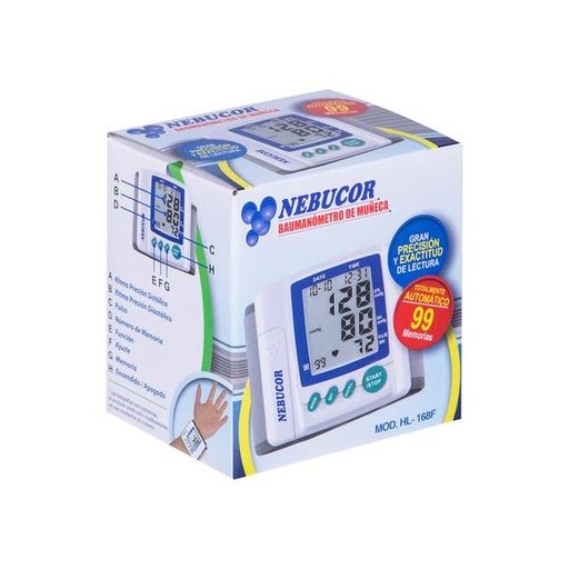 [7503012700034] Baumanómetro Nebucor Automático Muñeca
