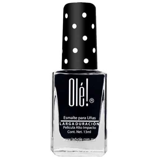 [7502271564432] Esmalte Olé Negro Satinado 13 Ml 