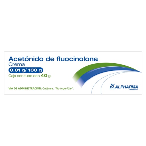 [7503004908721] Fluocinolona 0.1/100 G Tubo 40 G Genérico Alpharma 