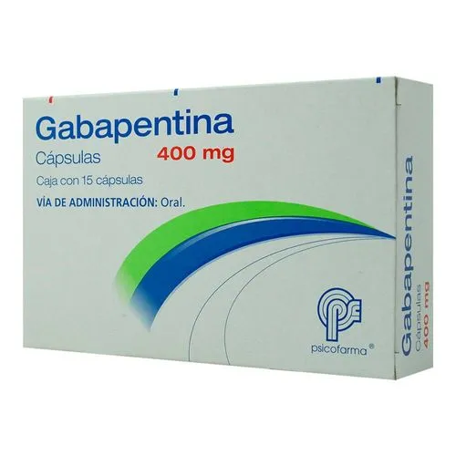 [7501384541620] Gabapentina 400 Mg 15 Cápsulas Genérico Psicofarma 