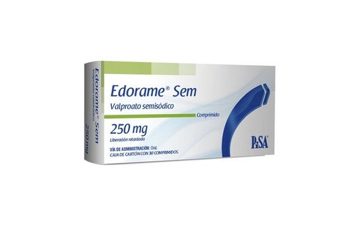 [7501125177231] Edorame Sem 250 Mg 30 Comprimidos 