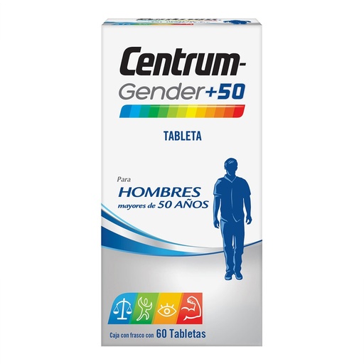 [7501065003973] Centrum Gender+50 Hombres 60 Tabletas 