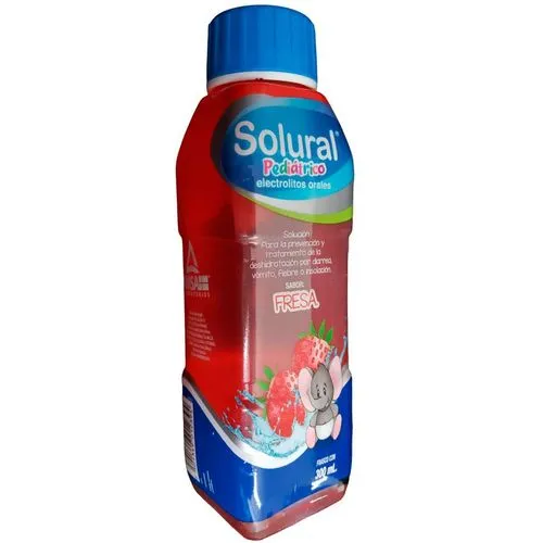 [7501349012394] Solural Electrolitos Pediátrico Fresa 300 Ml Genérico Amsa 