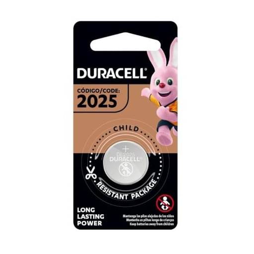 [41333030104] Duracell Pila Especializada 2025 3V 1 Pieza 