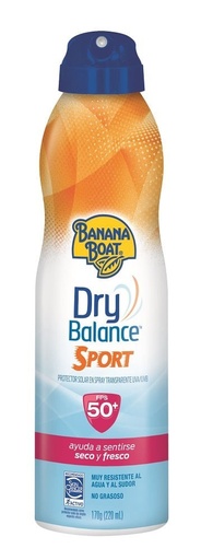 [79656525243] Bloqueador Banana Boat Dry Sport FPS 50+ Spray 170 Ml