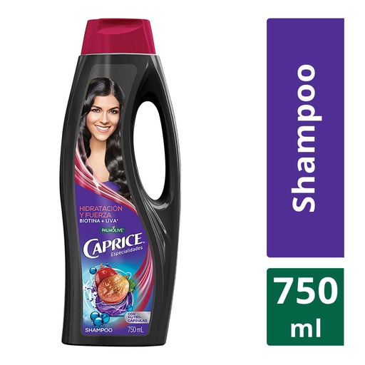 [7509546072449] Shampoo Caprice Hidratación Biotina Con Uva 750 Ml 