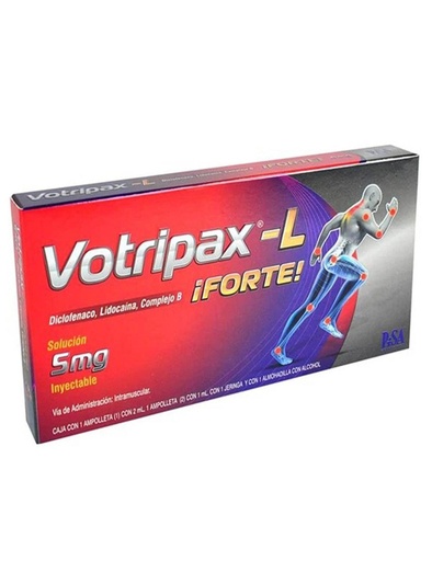 [7501125182990] Votripax-L Forte 5 Mg 2 Ampolletas 1 Jeringa 