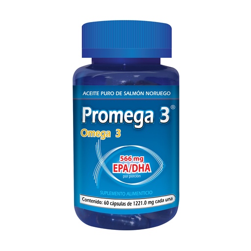 [7503008344501] Promega 3 566 Mg 60 Cápsulas Genérico Progela 