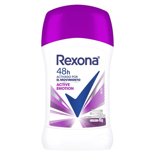 [75062910] Desodorante Rexona Activ Emottion 48 H Stick 45 G 