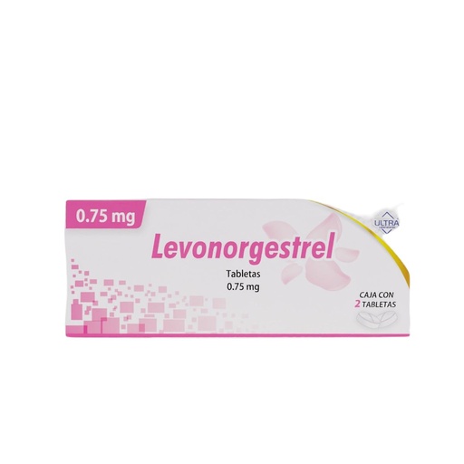 [7502216806467] Levonorgestrel 0.75 Mg 2 Tabletas Genérico Ultra Lab 