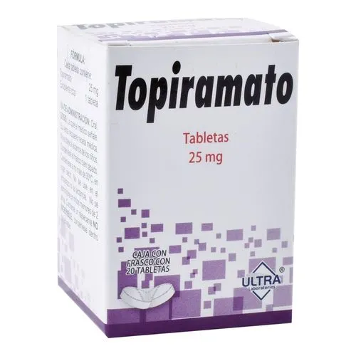[7502216796553] Topiramato 25 Mg 20 Tabletas Genérico Ultra Lab 