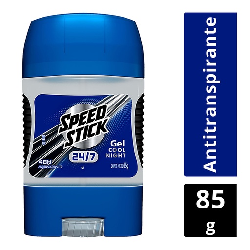 [7509546029139] Desodorante Speed Stick 24/7 Cool Night Stik 85 G 