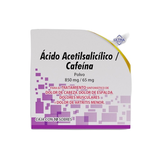 [7502216804203] Acido Acet/Cafe 850/65Mg Pvolgen   