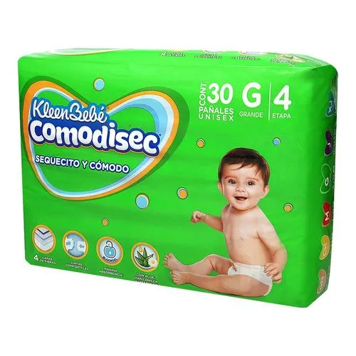 [7501943416369] Pañal Kleen Bebé Comodisec Grande Etapa 4 30 Piezas