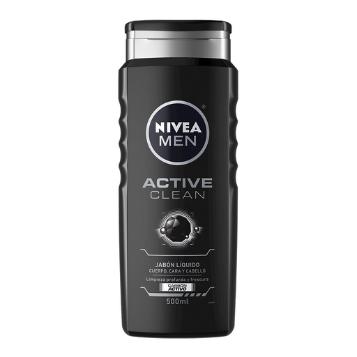 [72140018023] Jabón Líquido Nivea Men Corporal Active Clean 500 Ml 