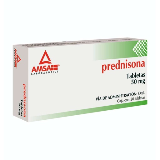 [7501349028500] Prednisona 50 Mg 20 Tabletas Genérico Amsa 