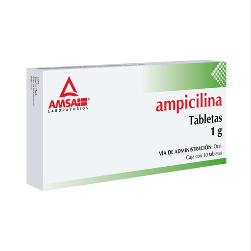 [7501349022881] Ampicilina 1G 10 Tabletas Amsa