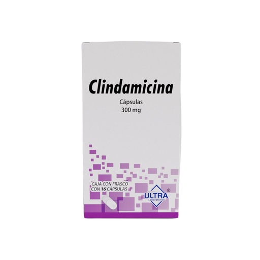 [7502216793132] Clindamicina 300 Mg 16 Cápsulas Genérico Ultra Lab 