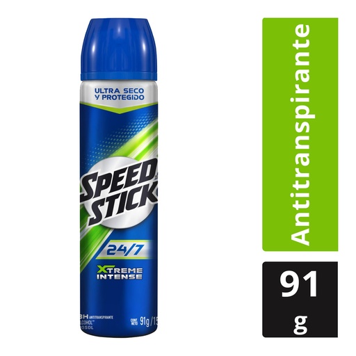 [7509546063867] Desodorante Speed Stick Xtreme Intense 24/7 Spray 91 G 