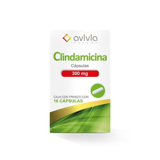 [7502216803855] Clindamicina 300 Mg Frasco 16 Cápsulas Genérico Avivia 