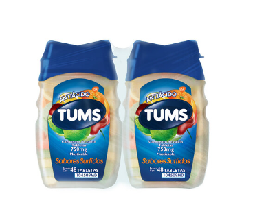 [7501065005472] Tums Surtido 750 Mg 48 Tabletas Masticables 2Pack 