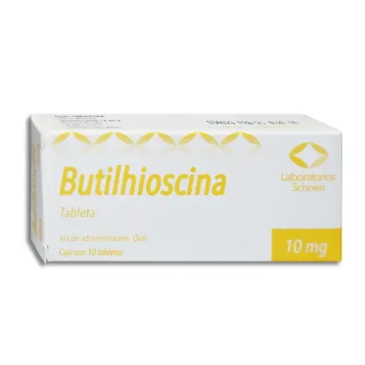 [821998000601] Butilhioscina 10 Mg 10 Tabletas