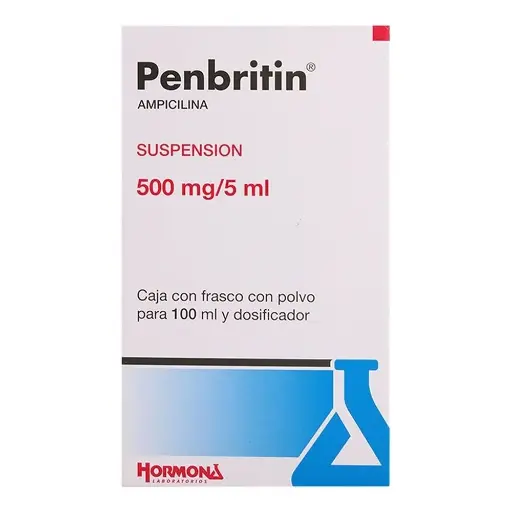 [7501385491153] Penbritin 500 Mg/5 Ml Suspensión 100 Ml 