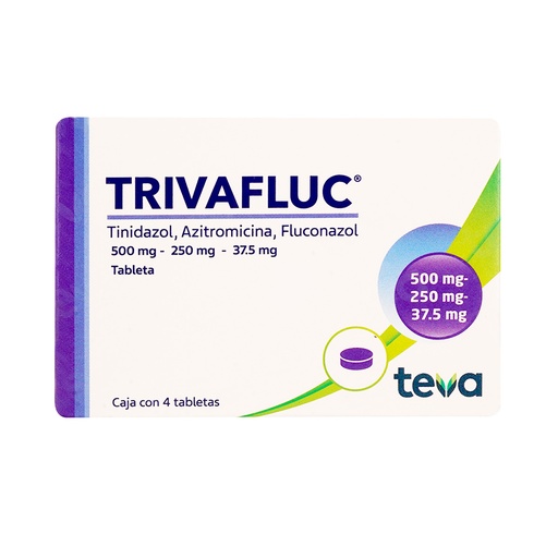 [7501250838588] Trivafluc 250 /37.5 / 500 Mg 4 Tabletas 