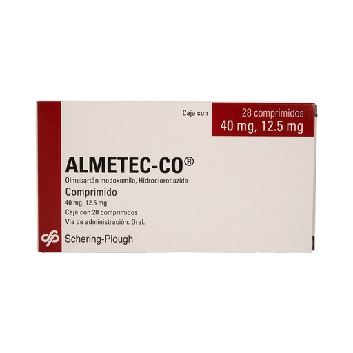 [7501050617611] Almetec-CO 40/12.5 Mg 28 Comprimidos
