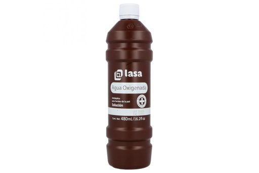 [7501006830040] Agua Oxigenada Lasa 480 Ml         