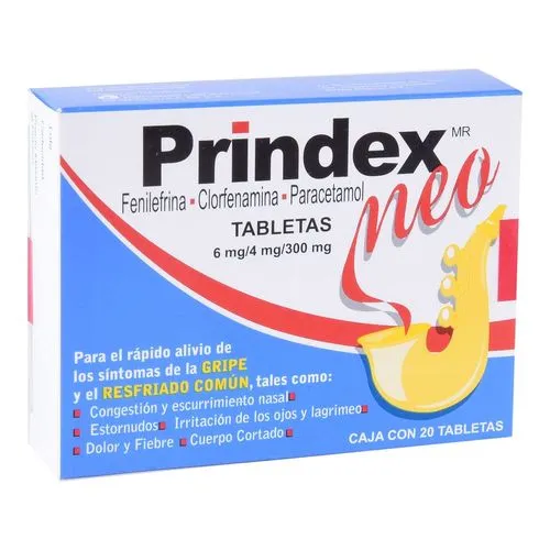 [7501089809636] Prindex Neo 6 / 4 / 300 Mg 20 Tabletas 