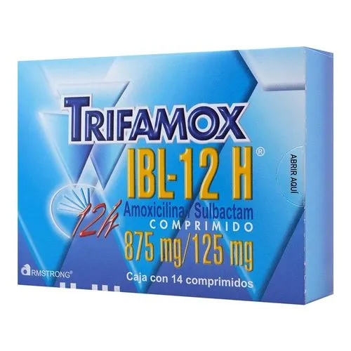 [7501089809384] Trifamox IBL-12 H 875 / 125 Mg 14 Comprímidos 