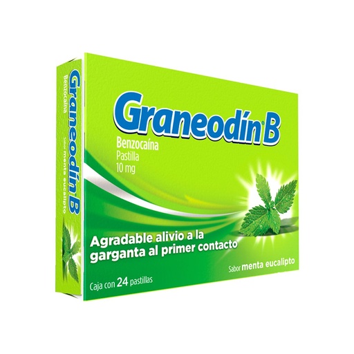 [7501058715517] Graneodín B 10 Mg Menta Eucalipto 24 Pastillas 
