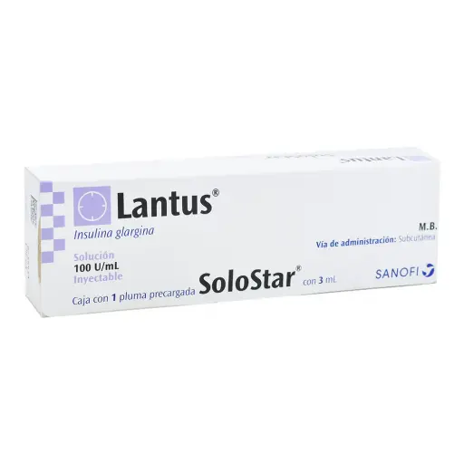 [7501165006331] Lantus Solostar 100 UI Solución Inyectable 1 Pluma Precargada 3 Ml 