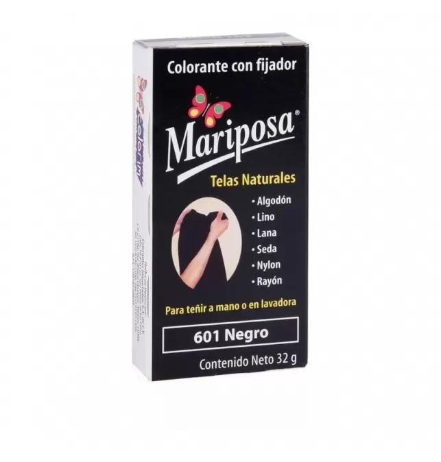 [7501130510016] Colorante Mariposa Pastilla Negro 601 