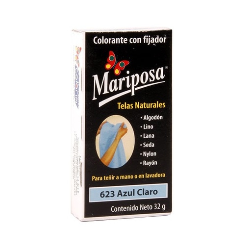 [7501130510177] Colorante Mariposa Pastilla Azul Claro 623 
