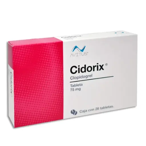 [7502209858183] Clopidogrel 75 Mg 28 Tabletas Genérico Solara 