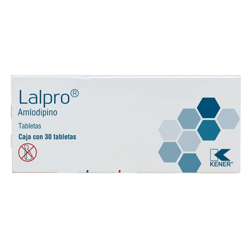 [7501493865921] Lalpro Amlodipino 5 Mg 30 Tabletas Genérico Kener