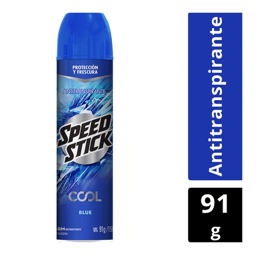 [7509546069678] Desodorante Speed Stick 48 H Cool Blue Spray 91 G 