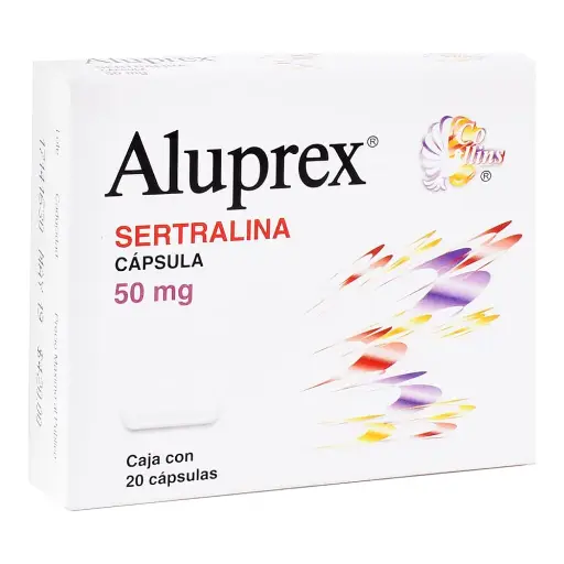 [780083150006] Aluprex Sertralina 50 Mg 20 Cápsulas Genérico Collins 