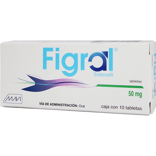 [785118753955] Figral Sildenafil 50 Mg 10 Tabletas Genérico Mavi 