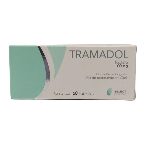 [643131479170] Tramadol 100 Mg 60 Tabletas Genérico Select Pharma 