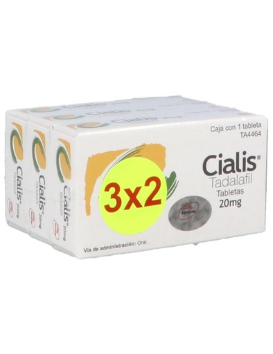 [7501082243499] Cialis 20 Mg 1 Tableta 3 Pack 