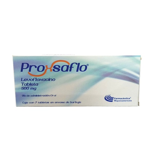 [7502213042059] Proxsaflo Levofloxacino 500 Mg 7 Tabletas Genérico Farm Hispa 