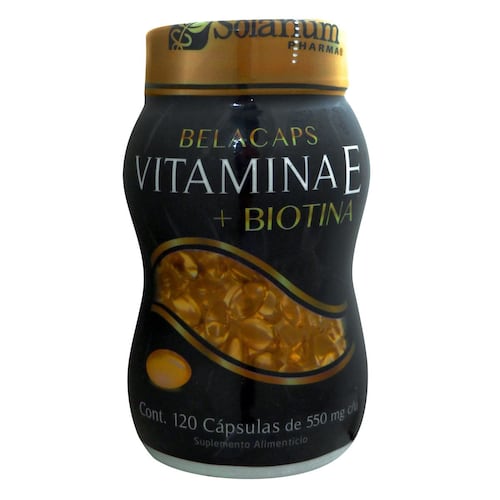 [7503006545856] Belacaps Vitamina E + Biotina 120 Cápsulas