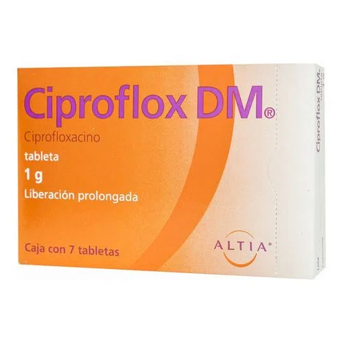 [7501314701889] Ciproflox DM 1 G 7 Tabletas 