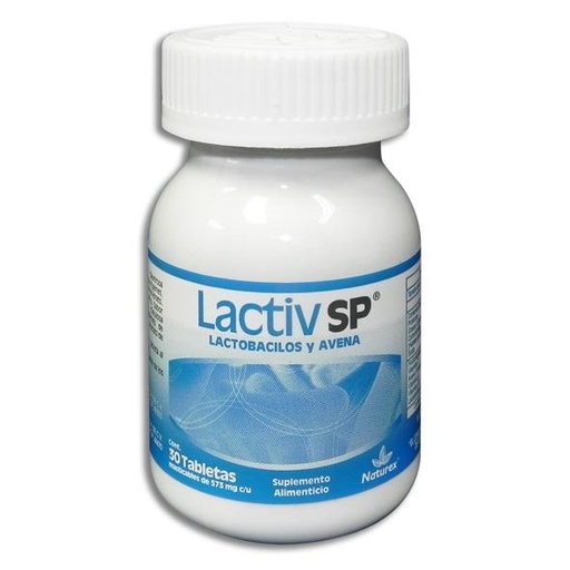 [7502009743832] Lactiv Sp Lactobacilos/Avena Suplemento Alimenticio 30 Tabletas Masticables Genérico Naturex 