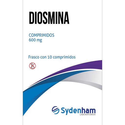 [7502010580761] Diosmina 600 Mg 10 Comprimidos Genérico Sydenham 